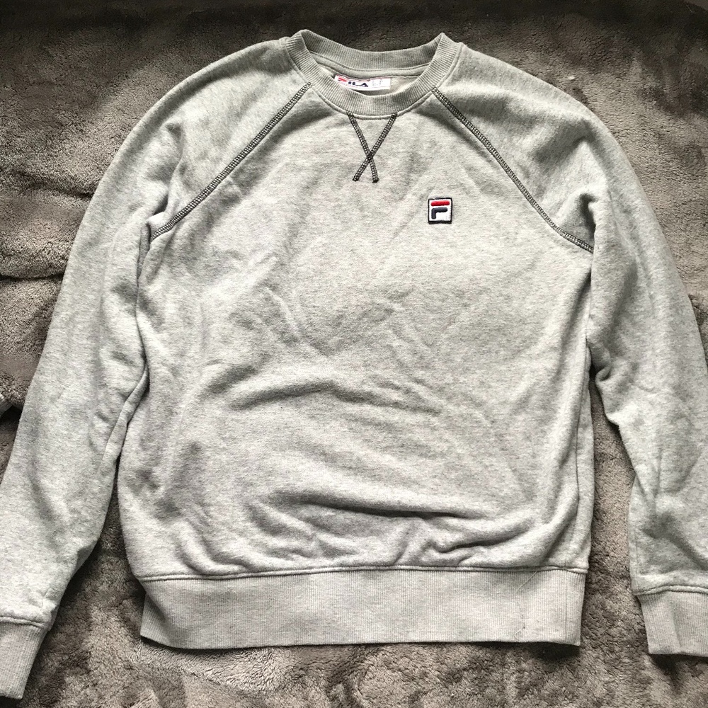 Gray FILA crewneck sweatshirt
